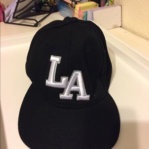 Black and white cap